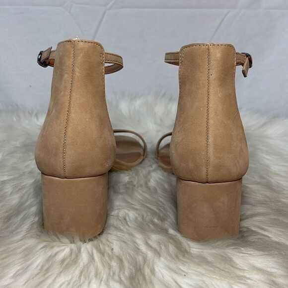 Steve Madden Irenee Tan Suede Ankle Strap Sandals Sz 8 - Picture 4 of 8